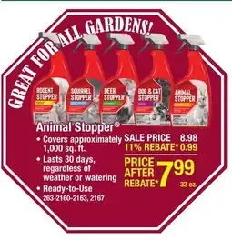 Menards Messinas Deer Stopper Ready-to-Use Repellent Spray - 32 oz offer