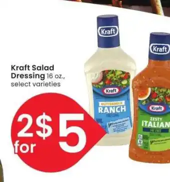Albertsons Kraft Salad Dressing - 16 oz., select varieties offer