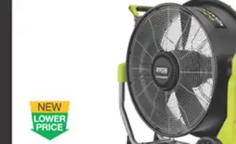 The Home Depot RYOBI 40V HP Whisper Series Brushless Air Cannon Fan offer