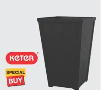 The Home Depot Tesoro 14 Black Resin Planter offer