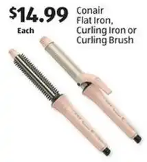 Aldi Conair Flat Iron, Curling Iron or Curling Brush offer