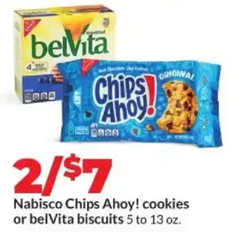 Hy-Vee Nabisco Chips Ahoy! cookies or belVita biscuits offer