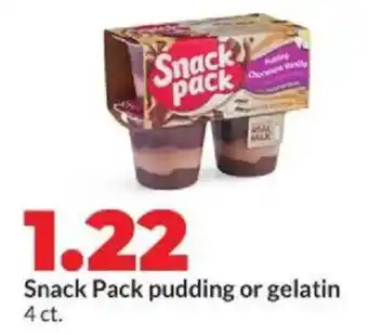 Hy-Vee Snack Pack pudding or gelatin offer