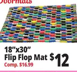 Ocean State Job Lot 18x30 Flip-Flop Foam Doormat offer