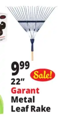 Ocean State Job Lot Garant 22 Metal Leaf Rake offer
