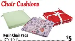 Ocean State Job Lot Outdoor Resin Chair Pads 17 x 16 offer