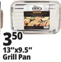 Ocean State Job Lot True BBQ Professional Stainless Steel Grill Pan 13 x 9.5 offer