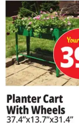 Ocean State Job Lot Tiller & Rowe Raised Garden Planter Cart with Wheels offer