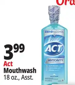 Ocean State Job Lot Act Mouthwash offer
