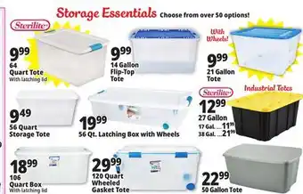 Ocean State Job Lot Storage Essentials offer