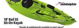 Ocean State Job Lot KL Outdoor Bali 10' Kayak Citrus offer