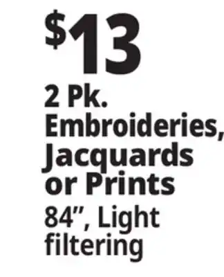 Ocean State Job Lot 2 Pk. Embroideries, Jacquards or Prints offer