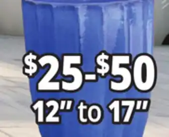 Ocean State Job Lot 12 to 17 Outdoor Glazed Ceramic Planters offer