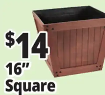 Ocean State Job Lot 16 Square Resin & Stone Planters offer