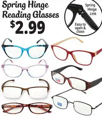 Ocean State Job Lot Spring Hinge Reading Glasses offer