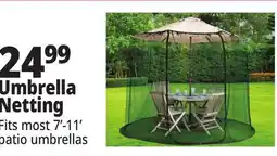 Ocean State Job Lot Outdoor Living Accents Universal Umbrella Netting 10' offer