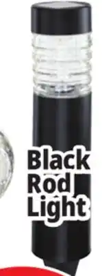 Ocean State Job Lot Outdoor Living Accents Black Solar Light Rod 15 offer