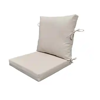 Walmart Better Homes & Gardens 20 x 20 Premium Beige Outdoor Dining Chair Cushion offer
