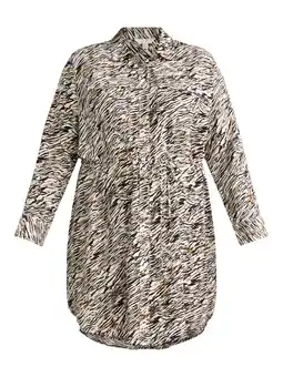 Walmart Terra & Sky Women's Plus Size Long Sleeve Mini Shirt Dress offer