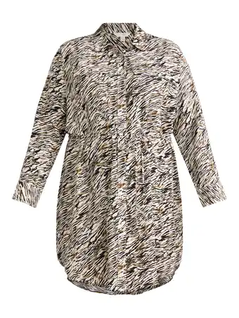 Walmart Terra & Sky Women's Plus Size Long Sleeve Mini Shirt Dress offer