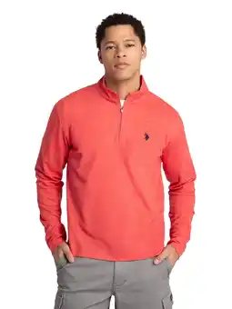 Walmart U.S. Polo Assn. Men's Luxe Quarter Zip Pullover offer