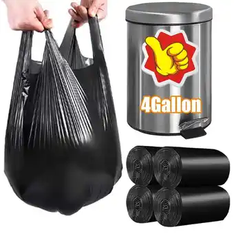 Walmart 4 Gallon Wastebasket Bags Garbage Bags,Small Trash Bags for Office,Kitchen,Bedroom,100 Count offer