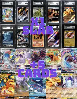Walmart Pokemon Slab Value Pack - Random Graded Pokemon Card + 5 Ultra Rare Pokemon Cards offer
