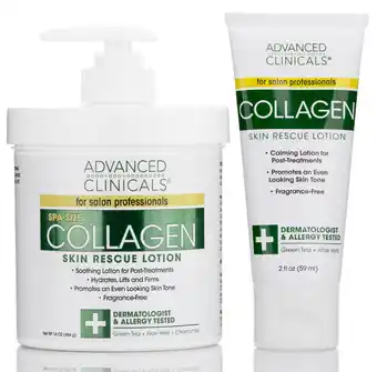 Walmart Advanced Clinicals Collagen Body Cream + Travel Size Set offer