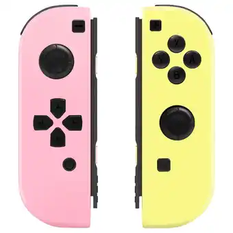 Walmart Switch Remote Joystick for Nintendo Switch Controller Wireless Game Pad with Motion, Pink & Yellow offer