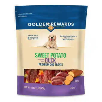 Walmart Golden Rewards Sweet Potato Wrapped with Duck Premium Treats for Dogs, 16 oz Bag offer