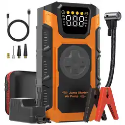 Walmart FEATOU 5000A Jump Starter with Air Compressor - Ultimate Portable Car Battery Booster (12V) offer