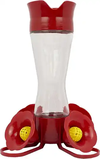 Walmart Perky-Pet 8 oz Pinch Waist Glass Hummingbird Feeder, Red offer