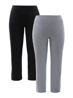 Walmart Athletic Works Women's Plus Size Core Active Relaxed Fit Pants, 2-Pack offer