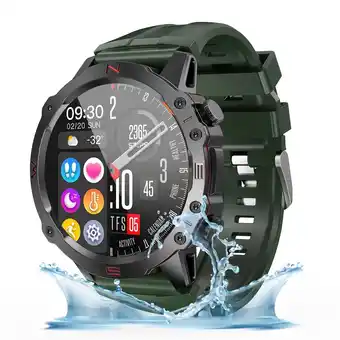 Walmart TOPVISION Smart Watch for Men Women, Fitness Tracker with 100+ Sport Modes for Android & iOS, Green offer
