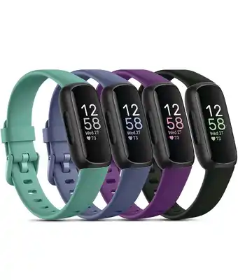 Walmart GEAK Replacement Wristbands for Fitbit Inspire 3 Bands for Women Sport Silicone Watch Bands offer