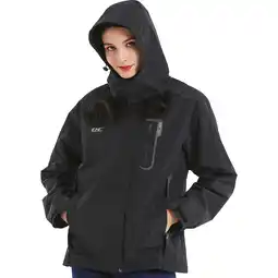 Walmart DC Diamond Candy Waterproof Rain Jacket Women Lightweight Outdoor Raincoat Hooded for Hiking offer