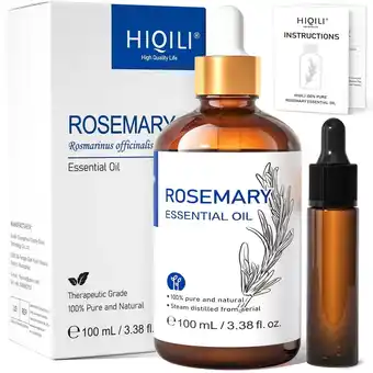 Walmart HIQILI Rosemary Essential Oil for Hair Care, Diffuser, Massage, Add to Shampoo, Conditioner-100mL offer
