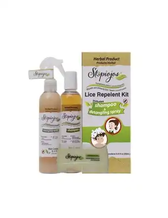 Walmart Stopiojos Lice Prevent Double Action Kit: Natural Shampoo & Detangling Spray 250ml each + Free Comb offer