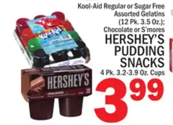 C Town HERSHEY'S PUDDING SNACKS 4 Pk. 3.2-3.9 Oz. Cups offer