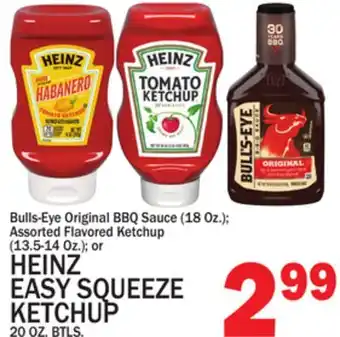 C Town HEINZ EASY SQUEEZE KETCHUP 20 OZ. BTLS offer