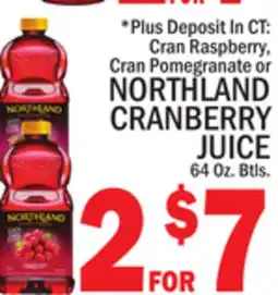 C Town NORTHLAND CRANBERRY JUICE offer