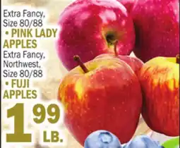 C Town Extra Fancy, Size 80/88 •PINK LADY APPLES • Extra Fancy, Northwest, Size 80/88 •FUJI APPLES offer