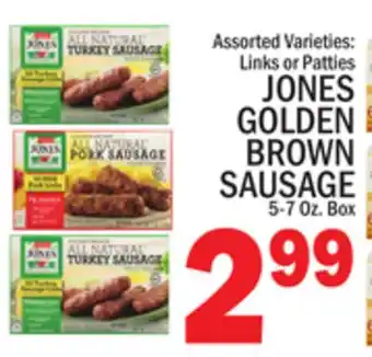C Town JONES GOLDEN BROWN SAUSAGE offer
