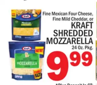 C Town KRAFT SHREDDED MOZZARELLA offer