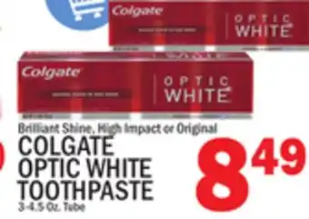 C Town COLGATE OPTIC WHITE TOOTHPASTE offer