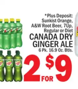 C Town CANADA DRY GINGER ALE offer