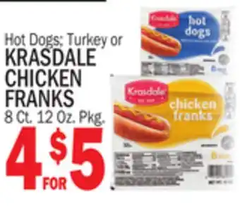Bravo Supermarkets KRASDALE CHICKEN CHICKEN FRANKS offer