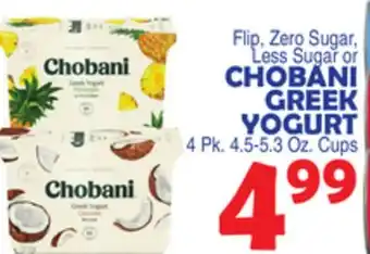 Bravo Supermarkets CHOBANI GREEK YOGURT offer