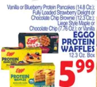 Bravo Supermarkets Vanilla EGGO PROTEIN WAFFLES, 12.3 Oz. Box offer