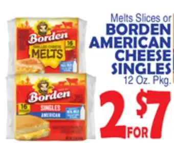 Bravo Supermarkets BORDEN AMERICAN CHEESE SINGLES offer